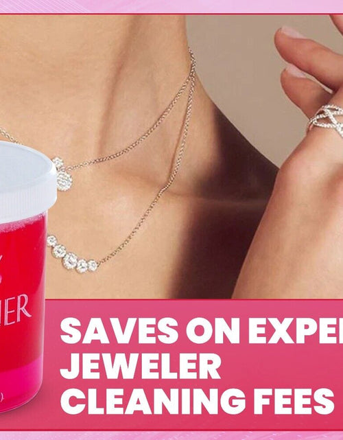 Load image into Gallery viewer, JSP Gold Silver Jewelry Cleaner Solution Diamond Gem Dip Liquid Basket Brush
