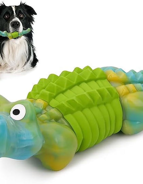 Load image into Gallery viewer, Tough Dog Toys,Dog Toys for Aggressive Chewers,Indestructible Dog Toys for Large Breed,Durable Dog Toys for Large Dogs,Bacon Flavor,Green
