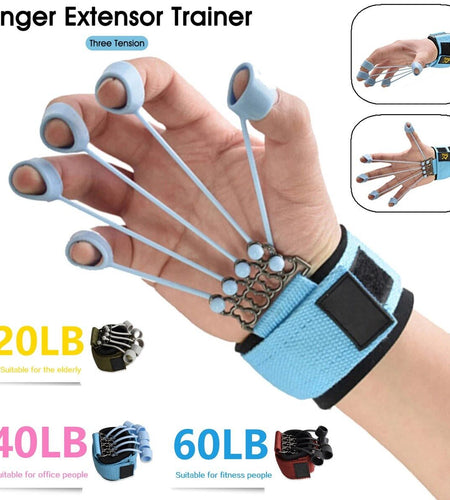 Hand Resistance Bands Finger Stretcher Extensor Exerciser Grip Strengthener US