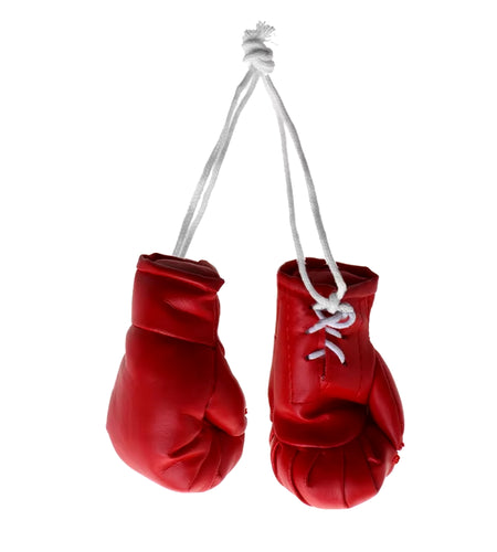 Mini Boxing Gloves Miniature Punching Gloves Car Hanging Pendant Boxing Gloves Model Decoration Rearview Mirrors Styling
