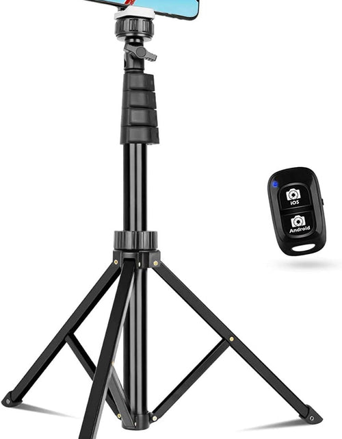 Load image into Gallery viewer, Innotech 62" Phone Tripod &amp; Selfie Stick, Extendable Cell Phone Tripod Stand with Wireless Remote and Phone Holder, Compatible with Iphone Android Phone, Camera
