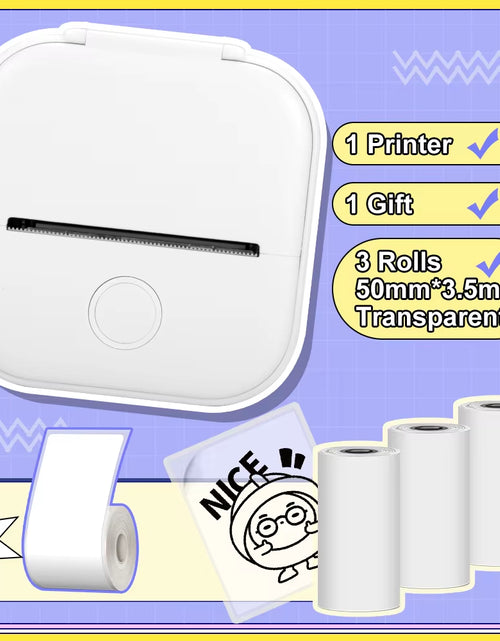 Load image into Gallery viewer, Phomemo T02 Pocket Printer Portable Thermal Printer Inkless Stickers Maker Mini Wireless Printer for Home School Office
