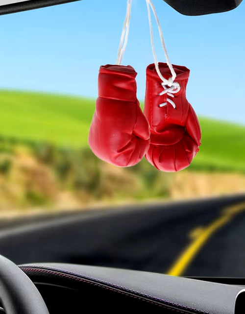 Load image into Gallery viewer, Mini Boxing Gloves Miniature Punching Gloves Car Hanging Pendant Boxing Gloves Model Decoration Rearview Mirrors Styling
