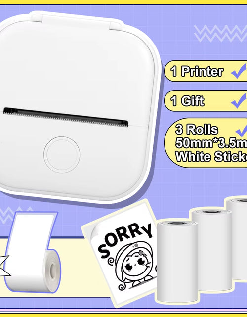 Load image into Gallery viewer, Phomemo T02 Pocket Printer Portable Thermal Printer Inkless Stickers Maker Mini Wireless Printer for Home School Office
