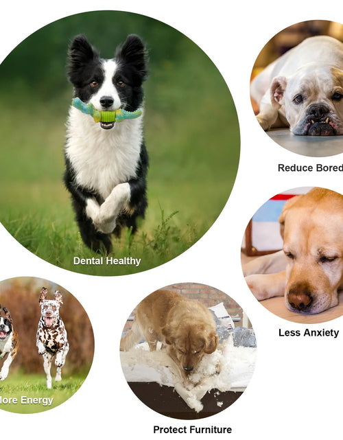 Load image into Gallery viewer, Tough Dog Toys,Dog Toys for Aggressive Chewers,Indestructible Dog Toys for Large Breed,Durable Dog Toys for Large Dogs,Bacon Flavor,Green
