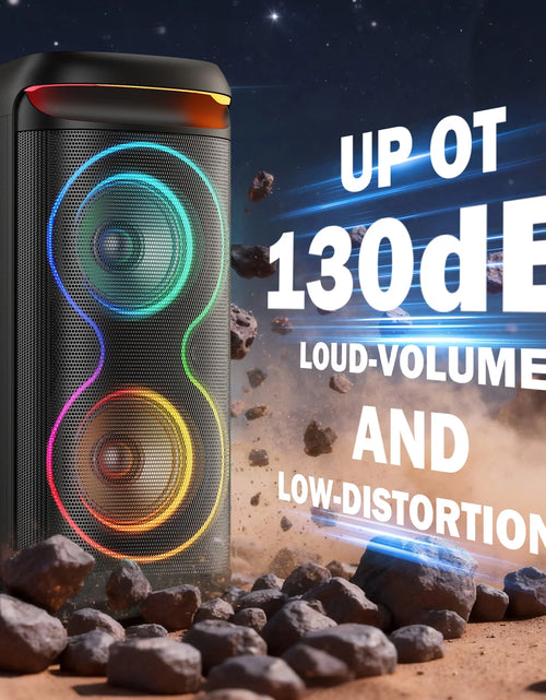 Load image into Gallery viewer, Large Party Speaker, Bluetooth Speaker with Dazzling Rgb Light, Two 6.5'' Subwoofer, T20
