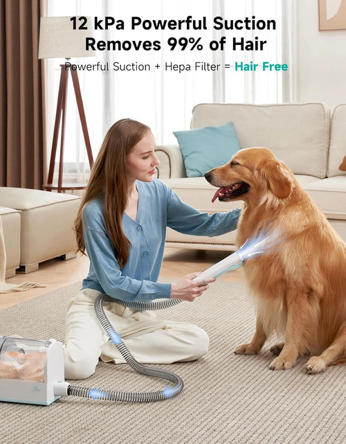 Load image into Gallery viewer, Pet Grooming Kit, Dog Clippers Tools Grooming Vacuum, Dog Hair Vacuum Suction,
