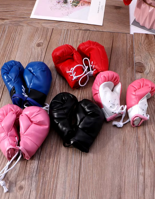 Load image into Gallery viewer, Mini Boxing Gloves Miniature Punching Gloves Car Hanging Pendant Boxing Gloves Model Decoration Rearview Mirrors Styling

