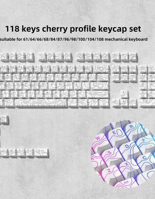 Load image into Gallery viewer, 168 Keys Double Shot PBT Keycap Custom Keycap Cherry Profile Keyboard Keycaps for Cherry Gateron MX Switches Gaming Keyboard
