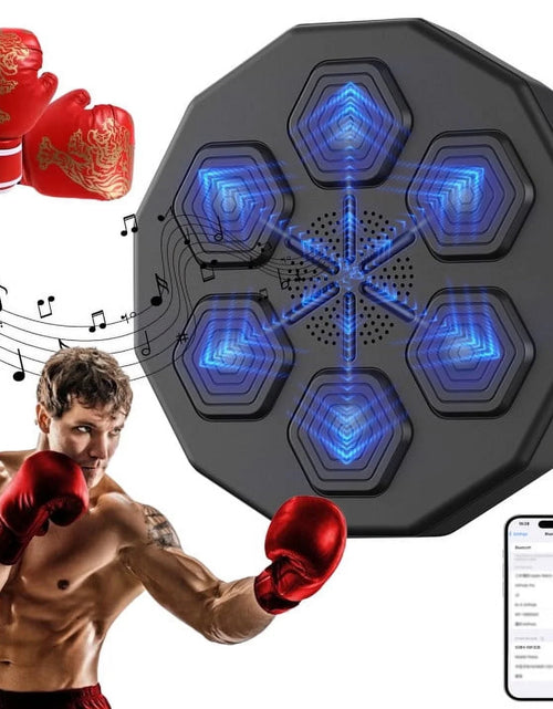 Load image into Gallery viewer, Music Boxing Machine, Smart Bluetooth Connection Boxing Equipment, Fight Reaction Training Boxing Pad, Release Pressure Wall Mounted Punching Equipment with Boxing Gloves
