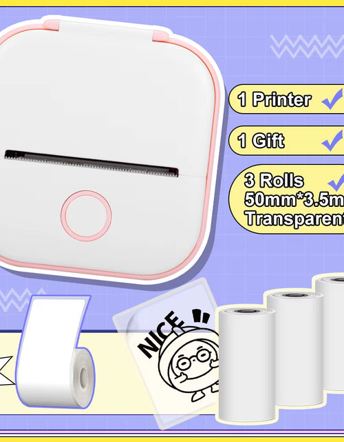 Load image into Gallery viewer, Phomemo T02 Pocket Printer Portable Thermal Printer Inkless Stickers Maker Mini Wireless Printer for Home School Office
