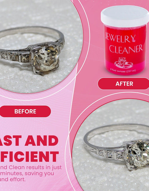 Load image into Gallery viewer, JSP Gold Silver Jewelry Cleaner Solution Diamond Gem Dip Liquid Basket Brush
