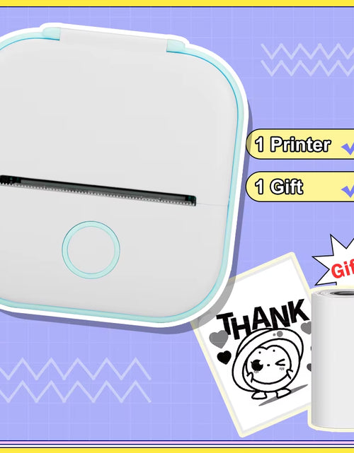Load image into Gallery viewer, Phomemo T02 Pocket Printer Portable Thermal Printer Inkless Stickers Maker Mini Wireless Printer for Home School Office
