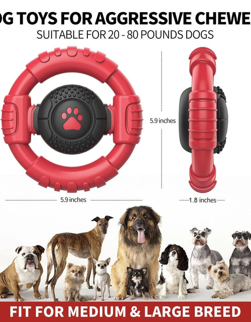 Load image into Gallery viewer, Extreme Tough Dog Chew Toys for Aggressive Chewers, Extra Durable Dog Squeaky Toys for Medium Breed, Indestructible Nylon Dog Toys for Large Dogs, Keep Dogs Busy
