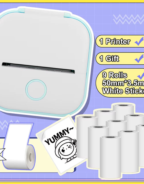 Load image into Gallery viewer, Phomemo T02 Pocket Printer Portable Thermal Printer Inkless Stickers Maker Mini Wireless Printer for Home School Office
