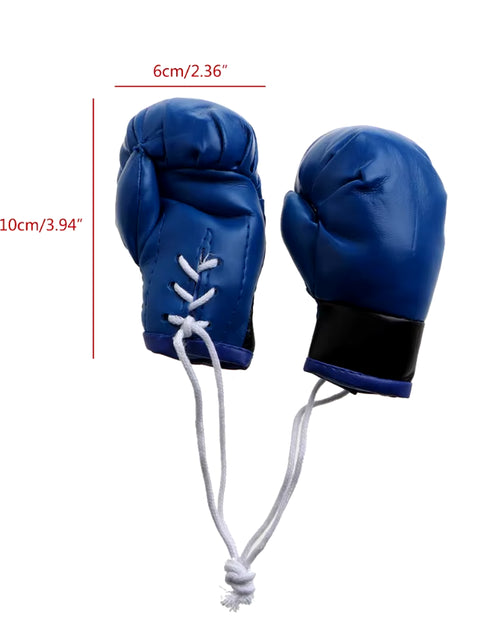 Load image into Gallery viewer, Mini Boxing Gloves Miniature Punching Gloves Car Hanging Pendant Boxing Gloves Model Decoration Rearview Mirrors Styling
